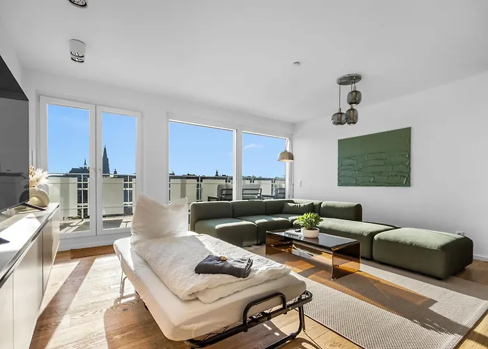 公寓 Exclusive Penthouse - Loft With Private Parking Overlooking Cathedral